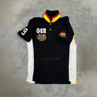 Germany GER 2024 Black Sport Polo Shirt