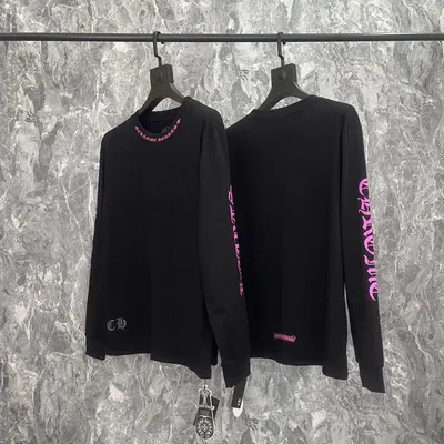Chrome Hearts Black Long Sleeve T-Shirt