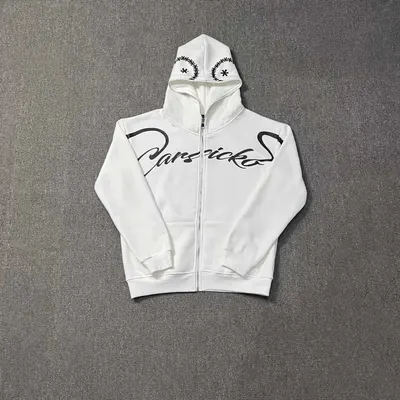 Paradicko White Zip-Up Hoodie
