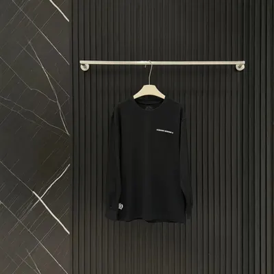 Unknown Long Sleeve Black Casual T-Shirt