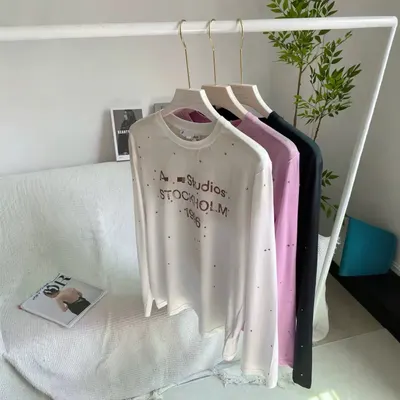 A.Studios Stockholm 1986 White Long Sleeve T-Shirt