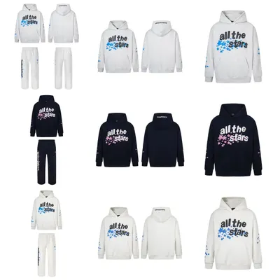 All The Stars Hoodie White Casual Sweatshirt