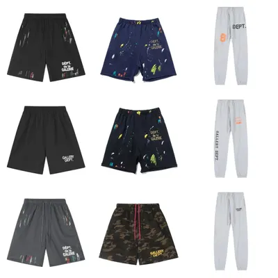 Gallery Dept Black Printed Casual Shorts
