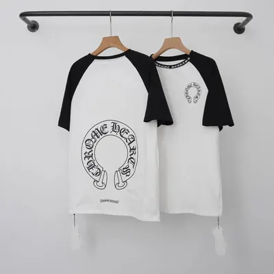 Chrome Hearts Baseball White Black Graphic T-Shirt