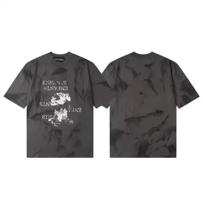 Unisex Tie Dye Black Graphic T-Shirt
