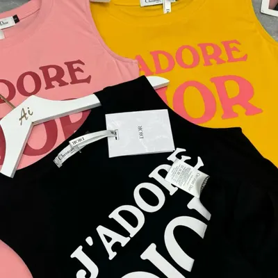 Dior J'Adore Tank Top Black Casual