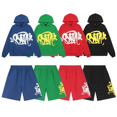 Sneak Hoodie Set Blue Graffiti Style