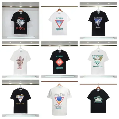 Casablanca T-Shirt Black Casual Graphic Tee