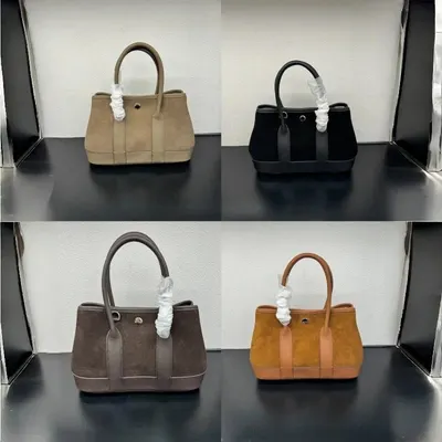 Suede Tote Bag Beige Casual Handbag