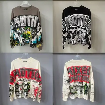 Emotion Mixed Motion Graffiti Long Sleeve T-Shirt