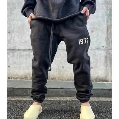 Unisex 1977 Black Casual Sweatpants
