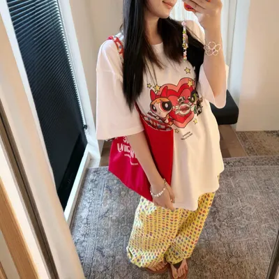 Powerpuff Girls T-Shirt White Casual Graphic Tee