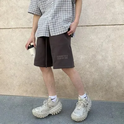 Fear Of God Essentials Brown Casual Shorts