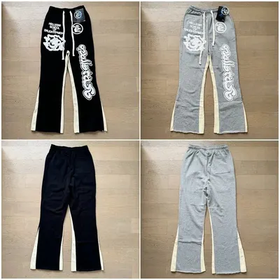 Hellstar Racer Black Gray Casual Pants