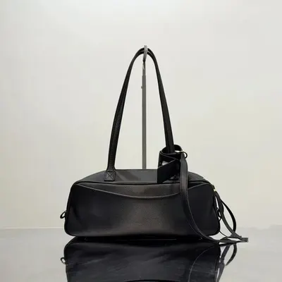 Leather Black Tote Bag Classic Style