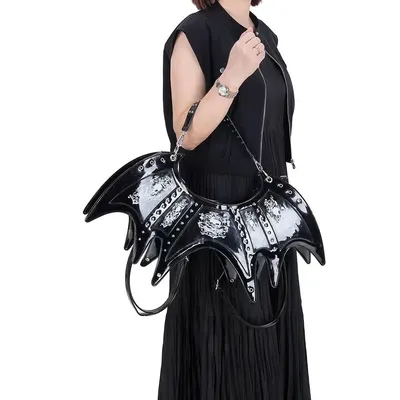 Bat Wing Black Gothic Handbag