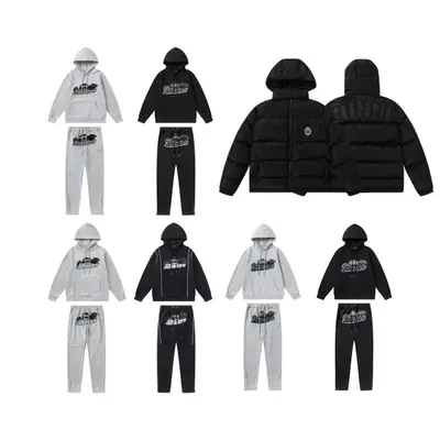 Shakers Hoodie Set Gray And Black Casual Sweatwear