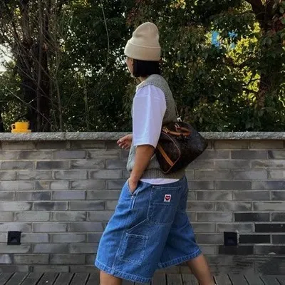 Champion Denim Blue Cargo Shorts