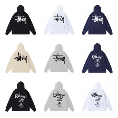 Stussy Basic Hoodie Black Casual Sweatshirt