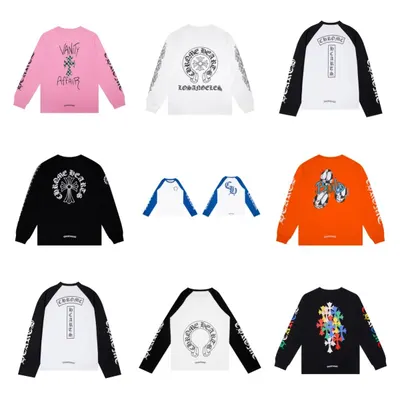Chrome Hearts Long Sleeve Black Graphic T-Shirt